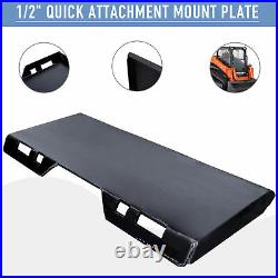 1/2 Quick Attachment Mount Plate Steel for Bobcat Kubota Skidsteer Tractor os