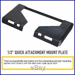 1/2 Quick Attachment Mount Plate for Kubota Bobcat Skid Steer Grade 50 Steel