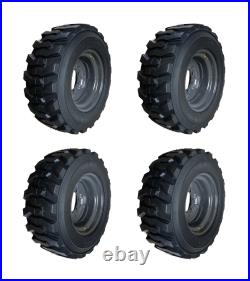 1 or 4-12-16.5 SKS-1 Skid Steer Tires/Rims New Holland, Case Gray -12X16.5 14PLY