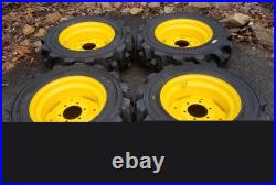 10-16.5 GRD FRC 400 Ultra Skid Steer Tires on Wheels for New Holland (6LUG)