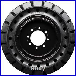 10x16.5 (30x10-16) SET OF 4 Solid Skid Steer Tires With Rims New Holland Tires