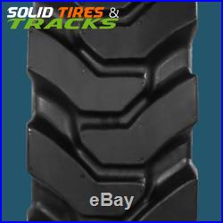 12-16.5 12x16.5 Solid Skid Steer Tires 4 + rims 33x12-20 for Bobcat, Case, JCB, NH