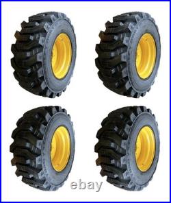 14-17.5 Galaxy Beefy Baby Skid Steer Tires/Rims for New Holland, John Deere, Gehl