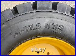 14-17.5 HD Skid Steer Tires/Wheels/Rims for New Holland, John Deere, Gehl-14X17.5