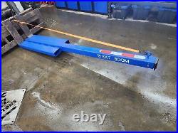 15' Telescopic Truss Boom Hoist Attachment Manual Skid Steer Loader Lift Forks