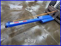 15' Telescopic Truss Boom Hoist Attachment Manual Skid Steer Loader Lift Forks