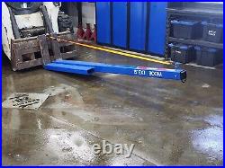 15' Telescopic Truss Boom Hoist Attachment Manual Skid Steer Loader Lift Forks