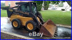 1997 NEW HOLLAND LS885 Skid Steer Loader CAB HEAT 2386Hrs Fully Serviced 2 SPEED