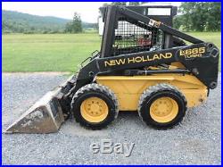 1998 New Holland LX665 Super Boom Rubber Tire Skid Steer Loader 50 HP Turbo