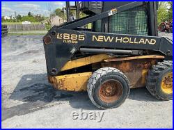 1998 New Holland LX885 Skid Steer Loader with Cab & 2 Speed Only 2900 Hours
