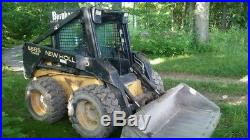2000 New Holland LX665 Skid Steer, Solid Rubber, External Hydraulics, Turbo 60hp