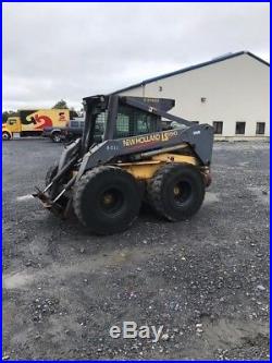 2001 New Holland LS190 Skid Steer Loader with Cab NO DOOR 2 Speed Coming Soon