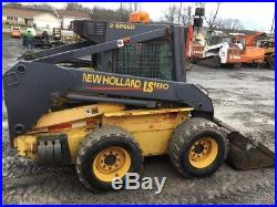 2004 New Holland LS180 Skid Steer Loader with Cab & 2 Speed