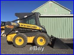2007 New Holland L170 Skid Steer Loader Enclosed Heat Great To Plow Snow