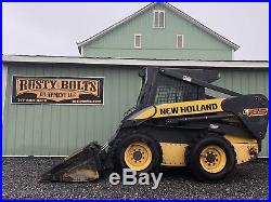 2007 New Holland L185 Skid Steer Loader Enclosed Cab, Heat High Flow. Cheap Ship