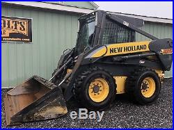 2007 New Holland L185 Skid Steer Loader Enclosed Cab, Heat High Flow. Cheap Ship