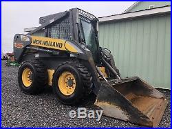 2007 New Holland L185 Skid Steer Loader Enclosed Cab, Heat High Flow. Cheap Ship