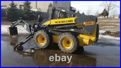 2008 New Holland L190 Skid Steer Loader with Bradco 9HD 3 Point Backhoe Attachme