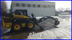 2008 New Holland L190 Skid Steer Loader with Bradco 9HD 3 Point Backhoe Attachme