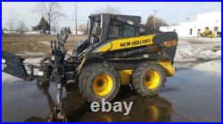 2008 New Holland L190 Skid Steer Loader with Bradco 9HD 3 Point Backhoe Attachme