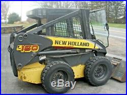 2011 NEW HOLLAND L160 SKIDLOADER ENCLOSED CAB with HEAT