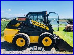 2012 New Holland L225 Rubber Tire Skid Steer Loader Enclosed Cabheat Air 2 Speed