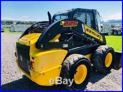 2012 New Holland L225 Rubber Tire Skid Steer Loader Enclosed Cabheat Air 2 Speed