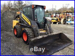2012 New Holland L225 Skid Steer Loader with Cab 2 Speed Only 1600 Hours