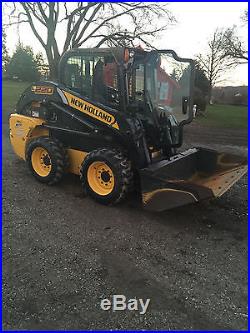 2014 New Holland L220 Skid Steer, 2 Speed, Enclosed Cab, Heat/ A/C, 650 Hours