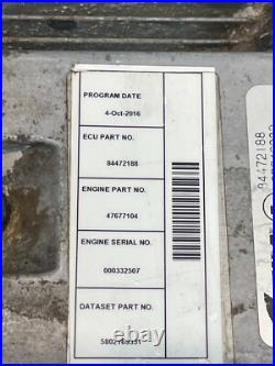2016 New Holland L228 Skid Steer Loader Computer Module ECU 84472188