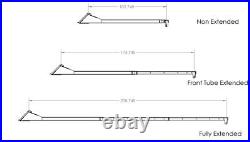 21' Telescopic Truss Boom Hoist Attachment Fits Skid Steer Loader