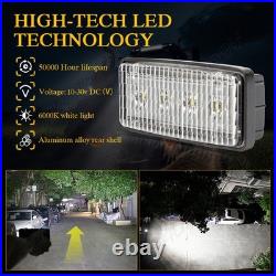 222004A2 Skid Steer 4 LED Headlight Fits Case For Deere Fits New Holland