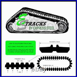 230x48x70 Skid Steer Rubber Tracks CASE- Kubota New Holland -Free Shipping 812