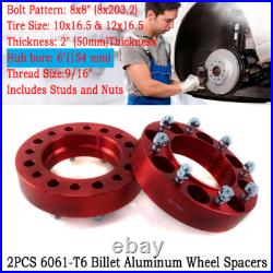 2PCS Skid Steer 8Lug Wheel Spacers For Bobcat Case CAT John Deere New Holland