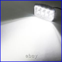 2PCS TL650 LED Work Tractor Light For Ford New Holland Skid Steer High/low Beam