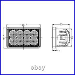 2X LED Work Light For New Holland Skid Steer LX465 LX485 LX565 LX665 LX865 LX885