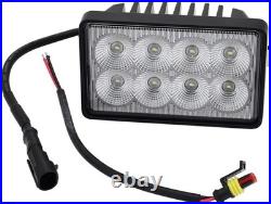 2X LED Work Light For New Holland Skid Steer LX465 LX485 LX565 LX665 LX865 LX885