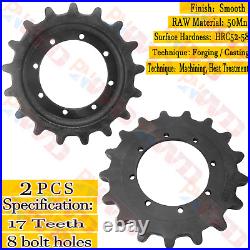 2x Drive Sprocket For Case TR270 TV370 TV450 TV380 440CT 445CT 420CT Gehl RT250