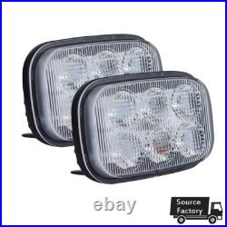 2x LED Head Light To Fit Case IH Ford New holland Skid Steer Replaces 84306337
