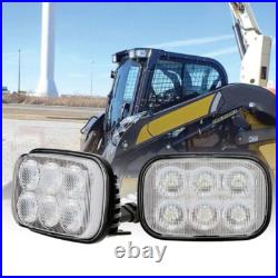 2x LED Head Light To Fit Case IH Ford New holland Skid Steer Replaces 84306337