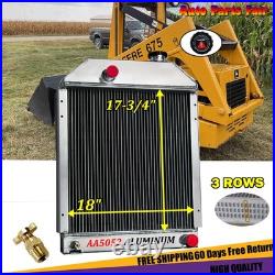 3 Row Radiator Fits New Holland Skid Steer L555 L554 John Deere 675 #mg771716