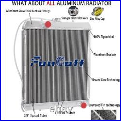 3 Row Radiator Fits New Holland Skid Steer Loader C175 C185 Case 410 420 430/440