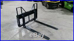3500 Lb Falcon Skid Steer Tractor Pallet Forks. Adjustable (made In The Usa)