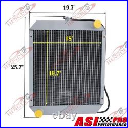 3Row Aluminum Radiator for Ford New Holland Skid Steer LS180, LX865, LX885, L865