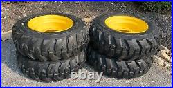 4-10-16.5 Forerunner Skid Steer Tires & Rims for New Holland LX565, LX665-10X16.5