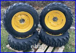 4-10-16.5 Forerunner Skid Steer Tires/Wheels/Rims for New Holland (6 LUG) 12PLY