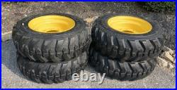 4-10-16.5 SKS-1 Skid Steer Tires Rims/Wheels for New Holland, John Deere, Mustang