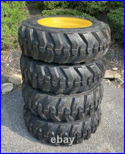 4-10-16.5 SKS-1 Skid Steer Tires Rims/Wheels for New Holland, John Deere, Mustang