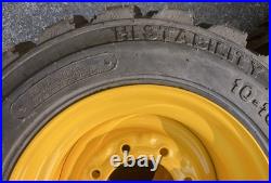 4-10-16.5 SKS-1 Skid Steer Tires Rims/Wheels for New Holland, John Deere, Mustang