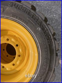 4-10-16.5 SKS-1 Skid Steer Tires Rims/Wheels for New Holland, John Deere, Mustang